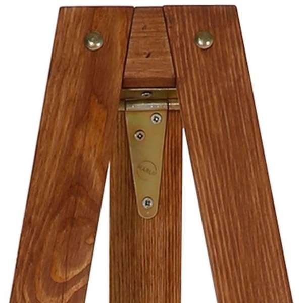 Holzstaffelei, 165cm. Dunkles Holz