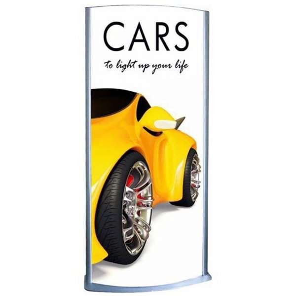 Totem Elipse Leuchtstativ 80x170cm doppelseitig