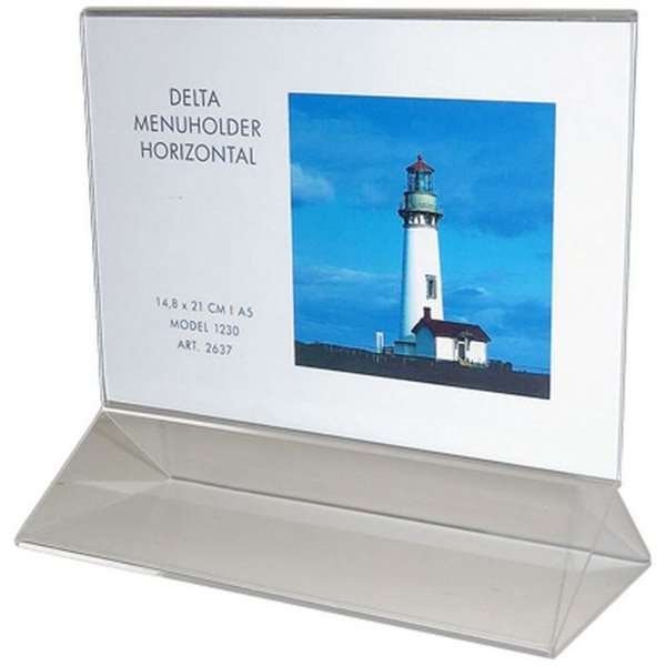 Delta Menükartenhalter horizontal - A5 - 14,8 x 21 cm