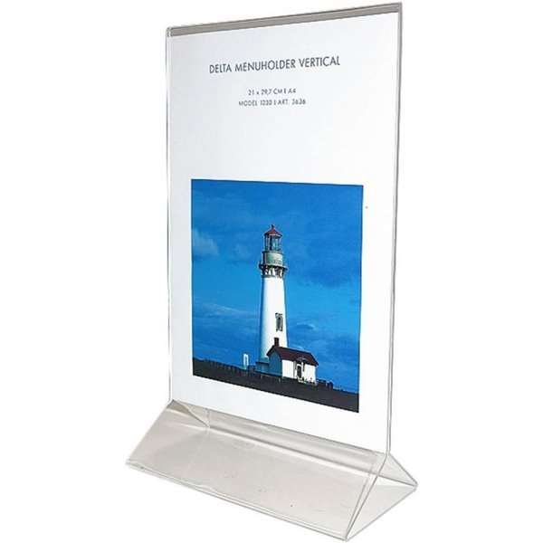 Delta-Menükartenhalter vertikal - A4 - 21 x 29,7 cm