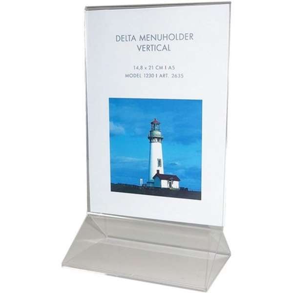 Delta Men&uuml;kartenhalter vertikal - A5 - 14,8 x 21 cm