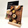 WOOD Block Menu Holder Acryl A4 vertikal/gewinkelt #3