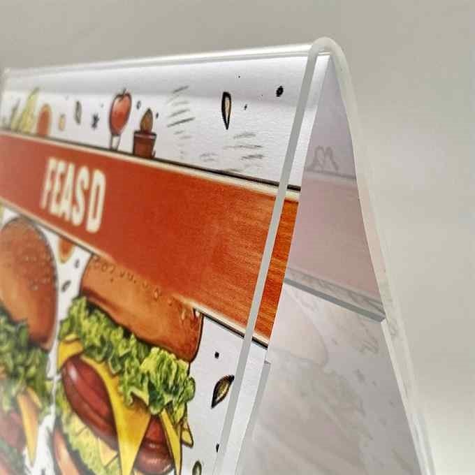 A-Menuholder, vertikal A4 akryldisplay, doppelseitig