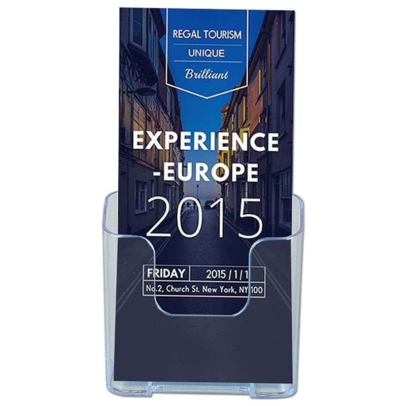 Tisch- und Wand Prospekthalter aus Acryl, M65/A6