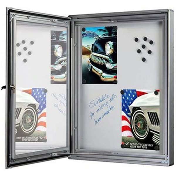 Aushängeschrank magnetisch mit Schloss - 4xA4