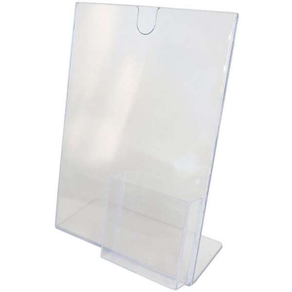 L - Menükartenhalter A4, mit Einsatz oben - Halter für M65-Broschüren