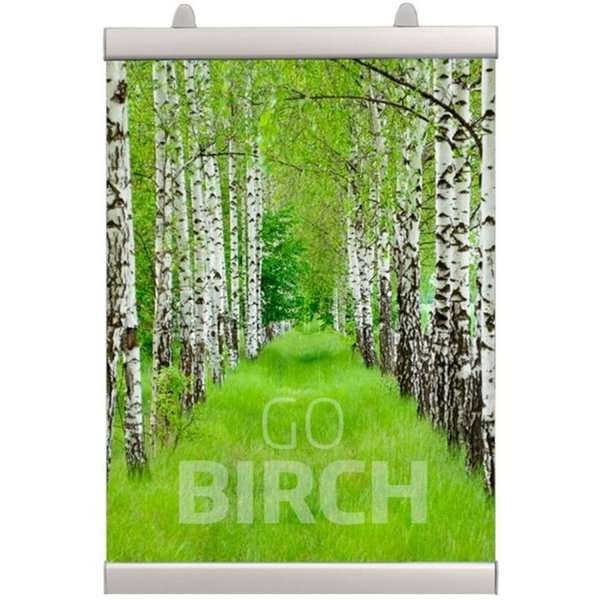 Posterklemmen-Set, Posterleiste mit 25mm Aluminium-Posterstreifen - 85 cm (A0)