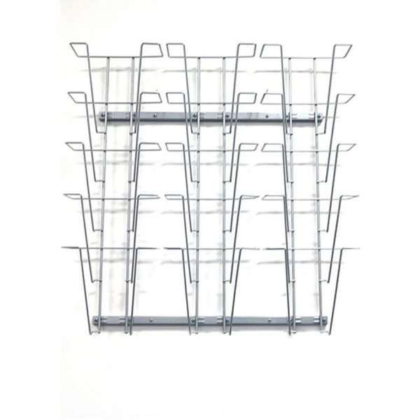 Prospekthalter f&uuml;r die Wand - 15xA4 - 21x29,7 cm