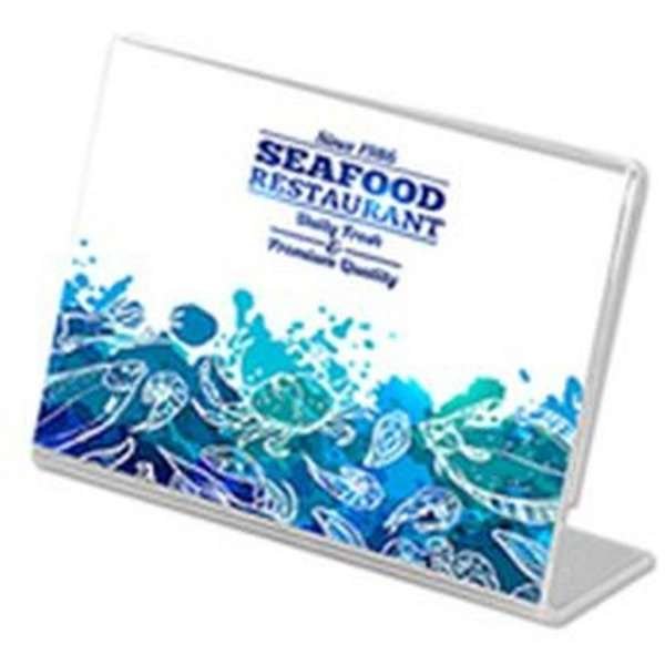 L - Men&uuml;kartenhalter horizontal - A8 - 5,2 x 7,4 cm