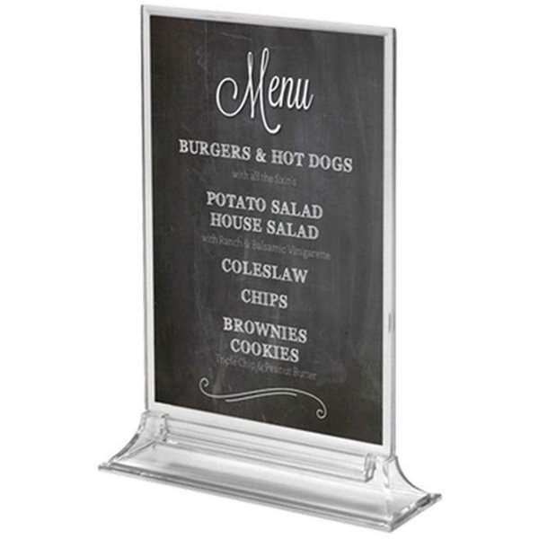 Vertikaler Menükartenhalter Acryl - A6 - 10,5 x 14,8 cm