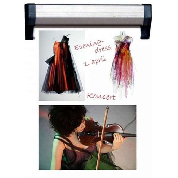 Posterleiste - Fast Note Posterschiene mit 30mm Aluminiumprofil, silber - 50 cm