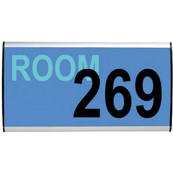 T&uuml;rschild/Wandschild zur Systematisierung, Silber - 14,8x50cm