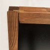 Kreidetafeln Kundenstopper mit dunkel gebeiztem Holz inkl. 8 Stk. Kreidemarker #3