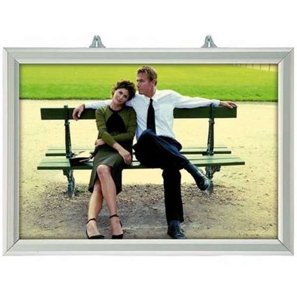 Slide-in Rahmen doppelseitig horizontal - 25mm - A3 - Silber