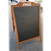 A-Board Wood look kundenstopper mit dekorativem Top - Holzoptik #6