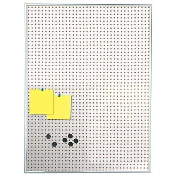 Kombi-Informationstafel, 9mm Aluminiumprofil mit Stahl-/Kork-R&uuml;ckplatte, silber - 9 x A4