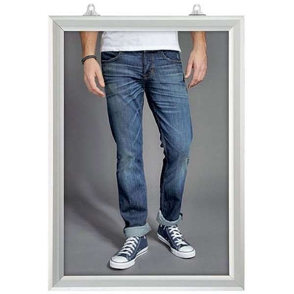 Slide-in Rahmen doppelseitig vertikal - 25mm - A2 - Silber