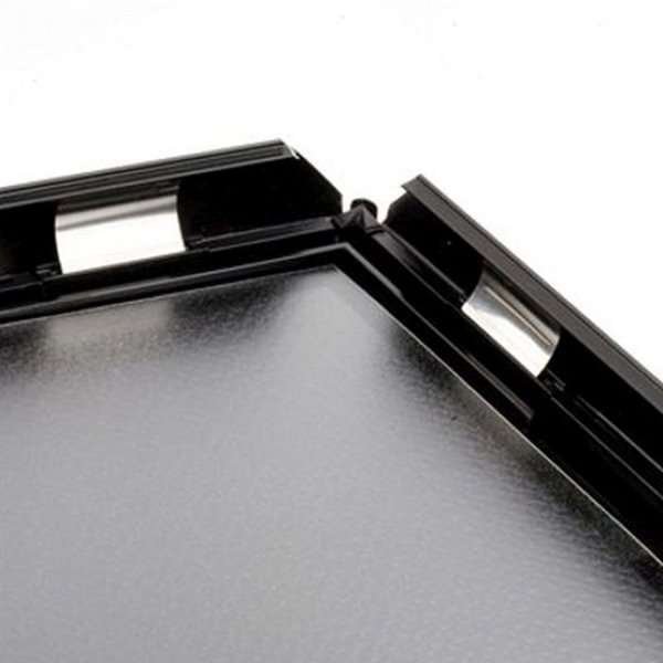 Opti Klapprahmen mit 14mm Aluminiumprofil, Silber - A4