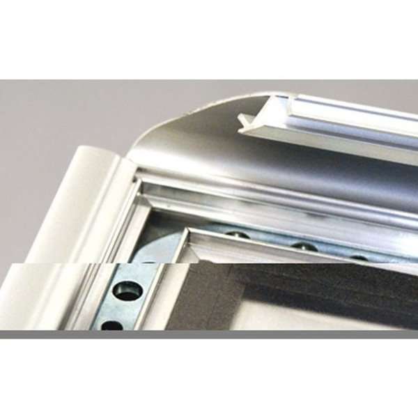 Watersafe Klapprahmen mit 35mm Aluminiumprofil, silber - 50 x 70 cm
