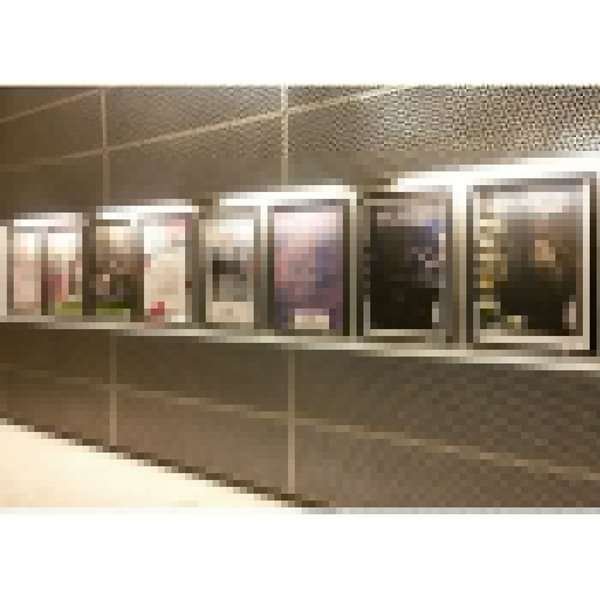 Klapprahmen mit 40mm Antik-Aluminiumprofil, schwarz - A3