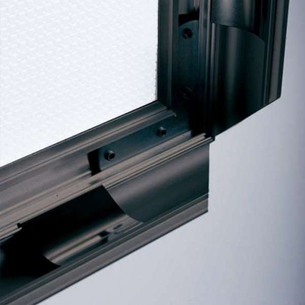 Klapprahmen mit 40mm Antik-Aluminiumprofil, schwarz - A2
