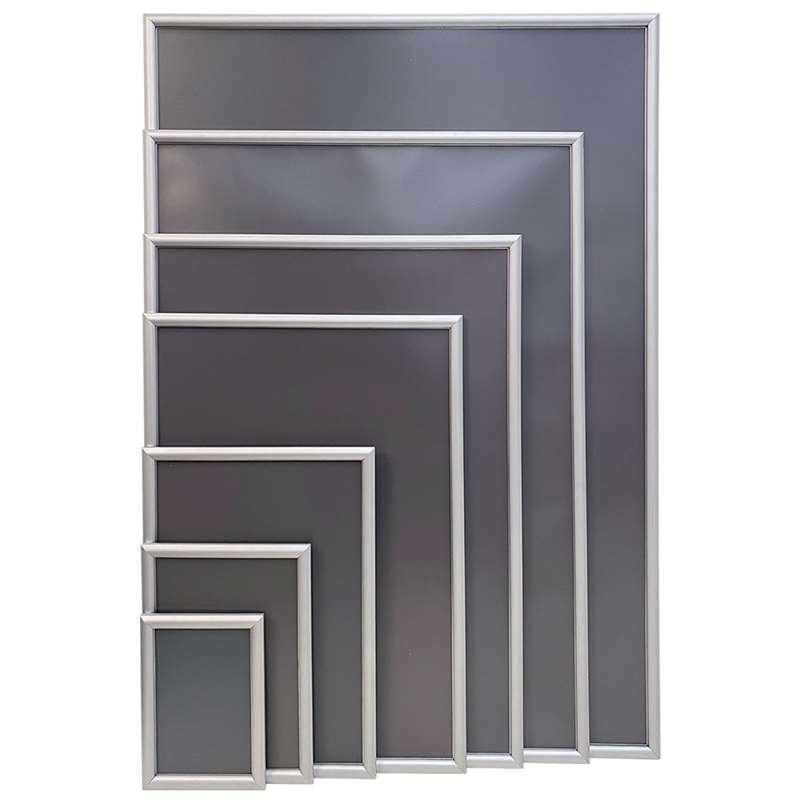 Klapprahmen mit 17mm Aluminiumprofil, silber - 50 x 70 cm