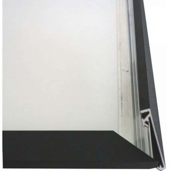 CROWN Klapprahmen mit 33mm Aluminium-Flachprofil, schwarz - A2