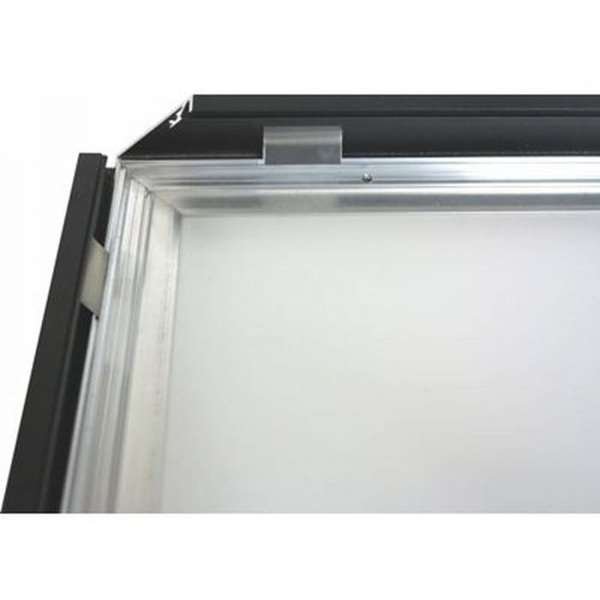 CROWN Klapprahmen mit 33mm Aluminium-Flachprofil, schwarz - A2