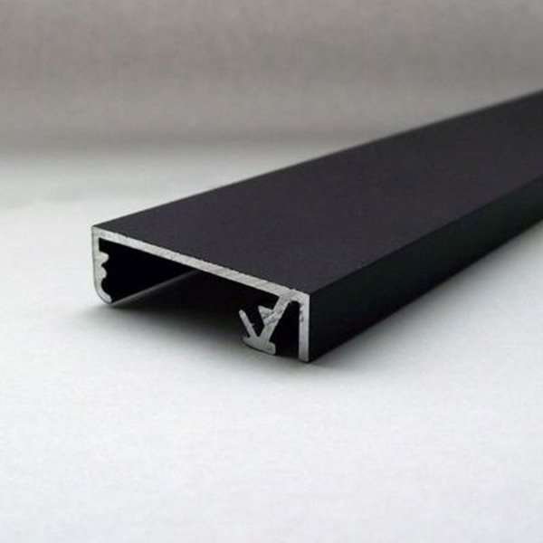 CROWN Klapprahmen mit 33mm Aluminium-Flachprofil, schwarz - A2