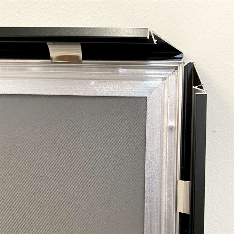 Klapprahmen mit 20mm Aluminium-Flachprofil, schwarz - 70 x 100 cm