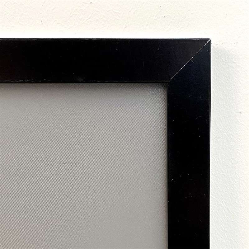 Klapprahmen mit 20mm Aluminium-Flachprofil, schwarz - A2
