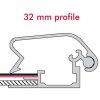 Klapprahmen mit 32mm Aluminium-Rondo-Profil, silber - A2 #2