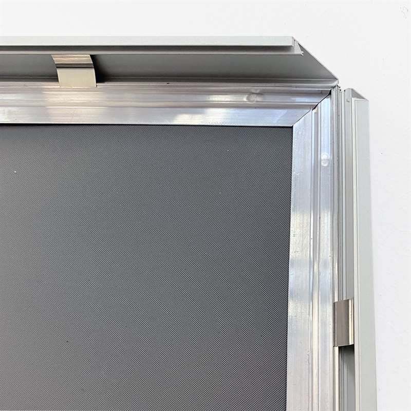 Klapprahmen mit 20mm Aluminium-Flachprofil, silber - 50 x 70 cm