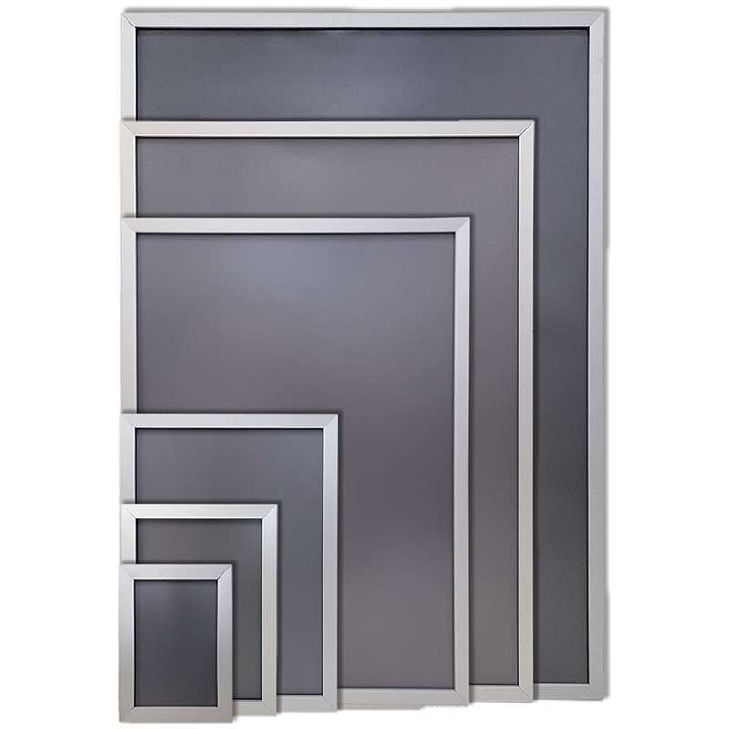 Klapprahmen mit 20mm Aluminium-Flachprofil, silber - A2
