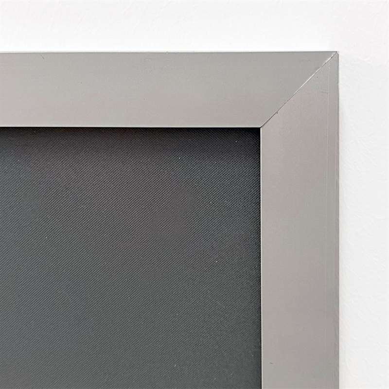 Klapprahmen mit 20mm Aluminium-Flachprofil, silber - A2