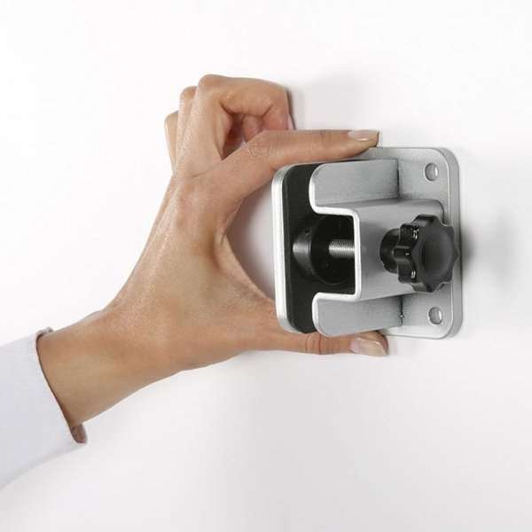 Universal-Klemmsatz für Hygieneabschirmung, 2 Plattenhalter für Wand oder Decke
