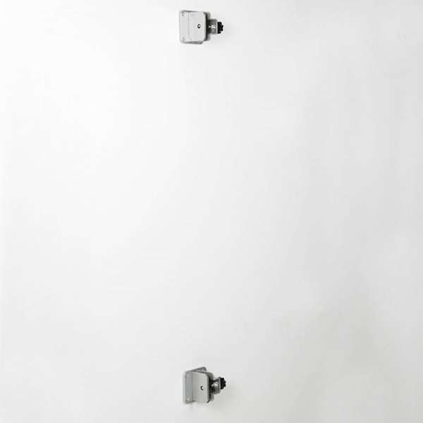 Universal-Klemmsatz für Hygieneabschirmung, 2 Plattenhalter für Wand oder Decke