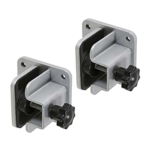 Universal-Klemmsatz für Hygieneabschirmung, 2 Plattenhalter für Wand oder Decke