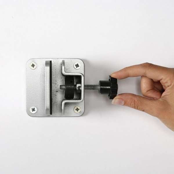 Universal-Klemmsatz für Hygieneabschirmung, 2 Plattenhalter für Wand oder Decke