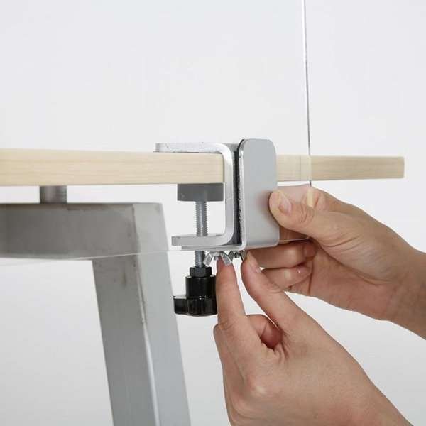 Kantenklemmen-Set für Hygieneabschirmung Tisch, 2-tlg