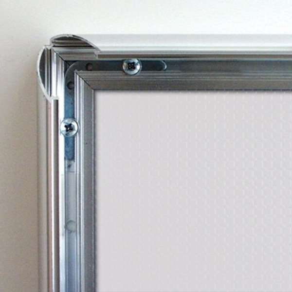 Klapprahmen mit 25mm Aluminiumprofil, Stahloptik - A2