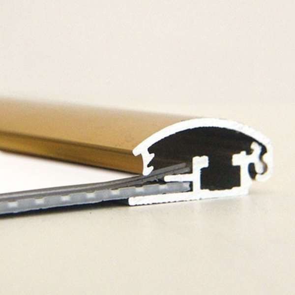 Klapprahmen mit 25mm Aluminiumprofil, gold poliert - A2