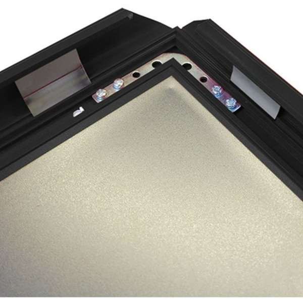 Klapprahmen mit 32mm Aluminium-Flachprofil, schwarz - A2