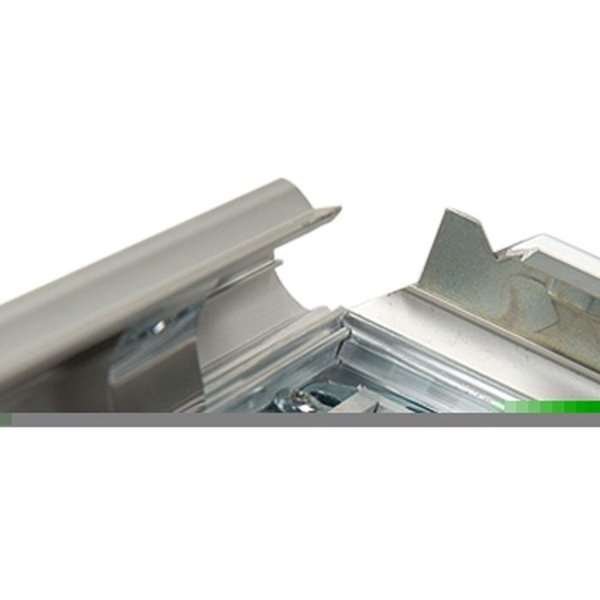 Abschließbarer Klapprahmen mit 32mm Aluminiumprofil, silber - 50 x 70 cm