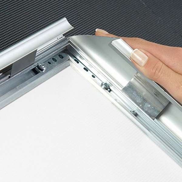 Klapprahmen mit 45mm Aluminiumprofil, silber - A0