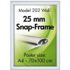 Klapprahmen mit 25mm Aluminiumprofil, silber - 50x70 cm #3