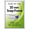 Klapprahmen mit 20mm Aluminium-Flachprofil, silber - A2 #1