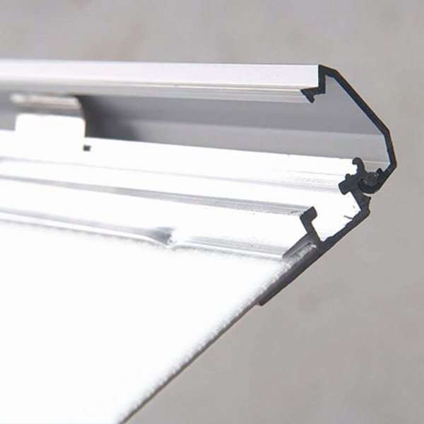 Klapprahmen mit 20mm Aluminium-Flachprofil, silber - A2