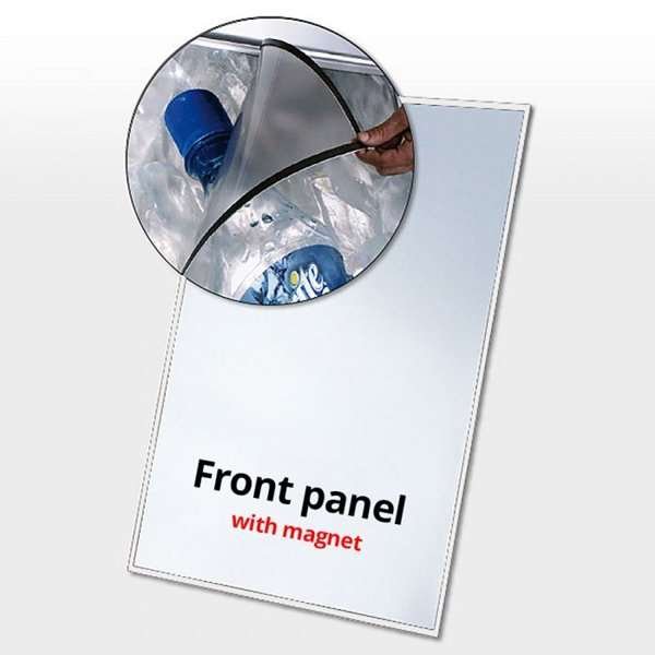 PET-Frontplatte mit Magnet - 53 x 73 cm