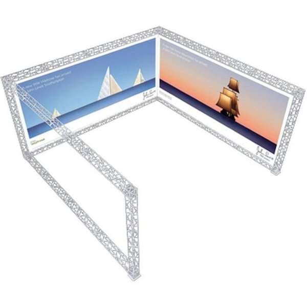 Crown Truss 15 Messewand U-Form 5 x 5 m - weiß